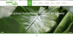 Desktop Screenshot of botanic-haus.ch