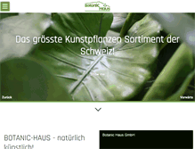 Tablet Screenshot of botanic-haus.ch